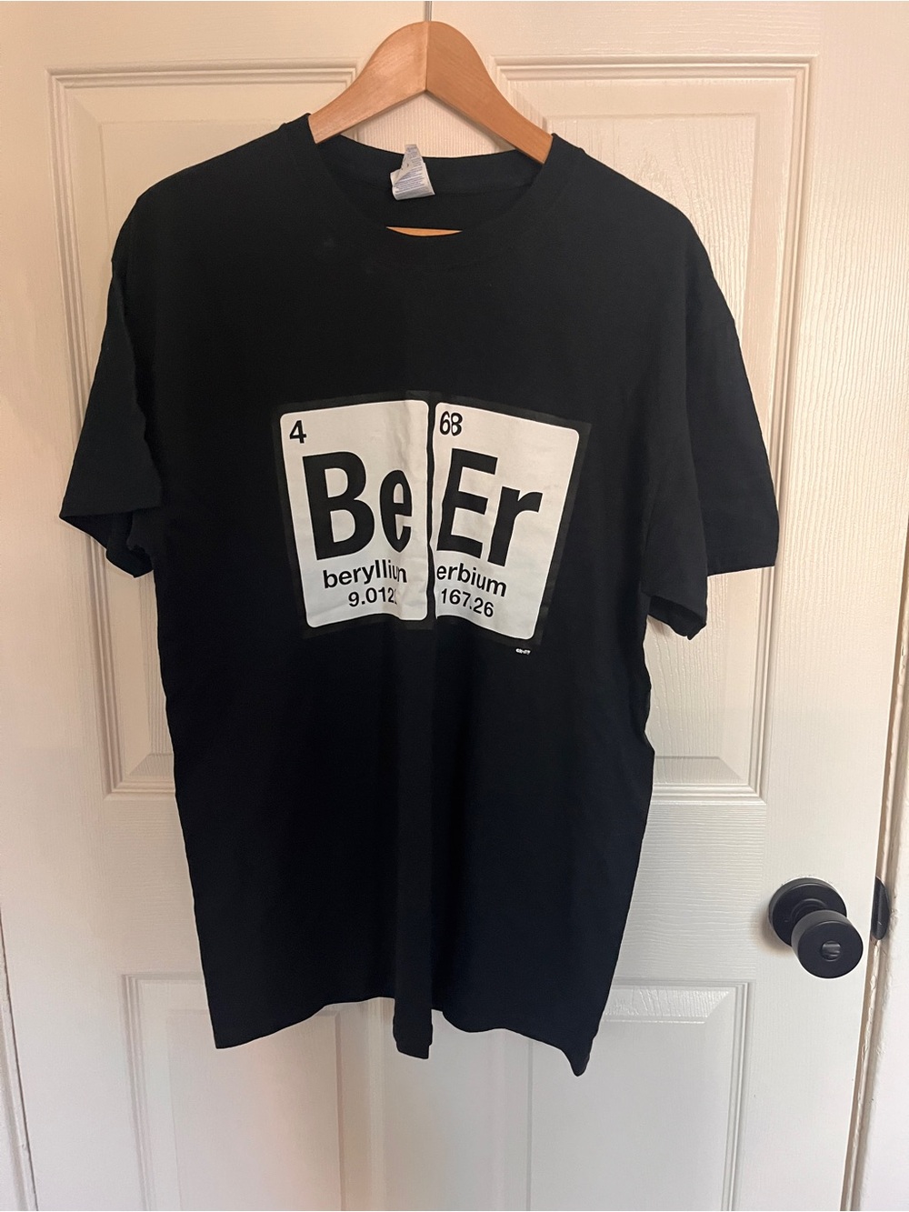 Gildan Black 'BeEr' Periodic Table Graphic Tee